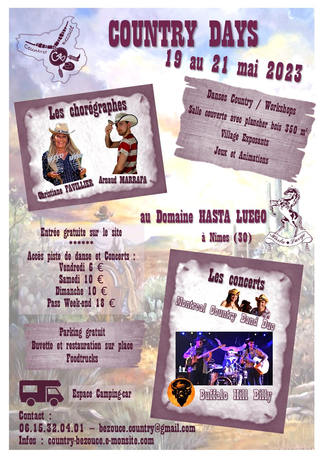 Affiche country days mai 2023